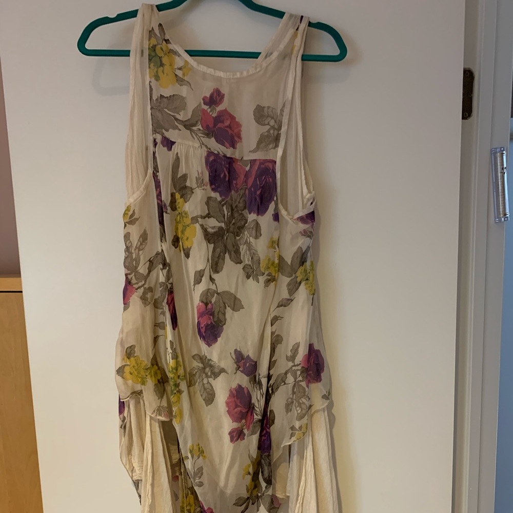 Floral linen double dress